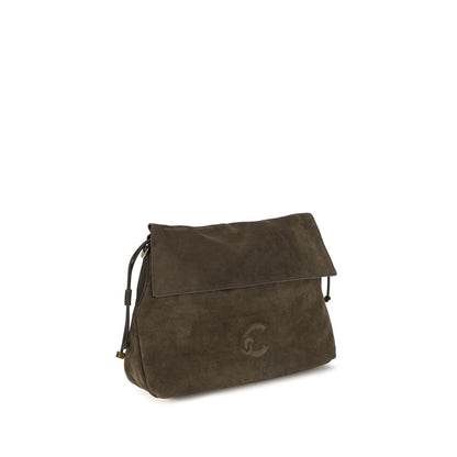 Coccinelle Brown Calf Leather Medium Lidia Shoulder Bag
