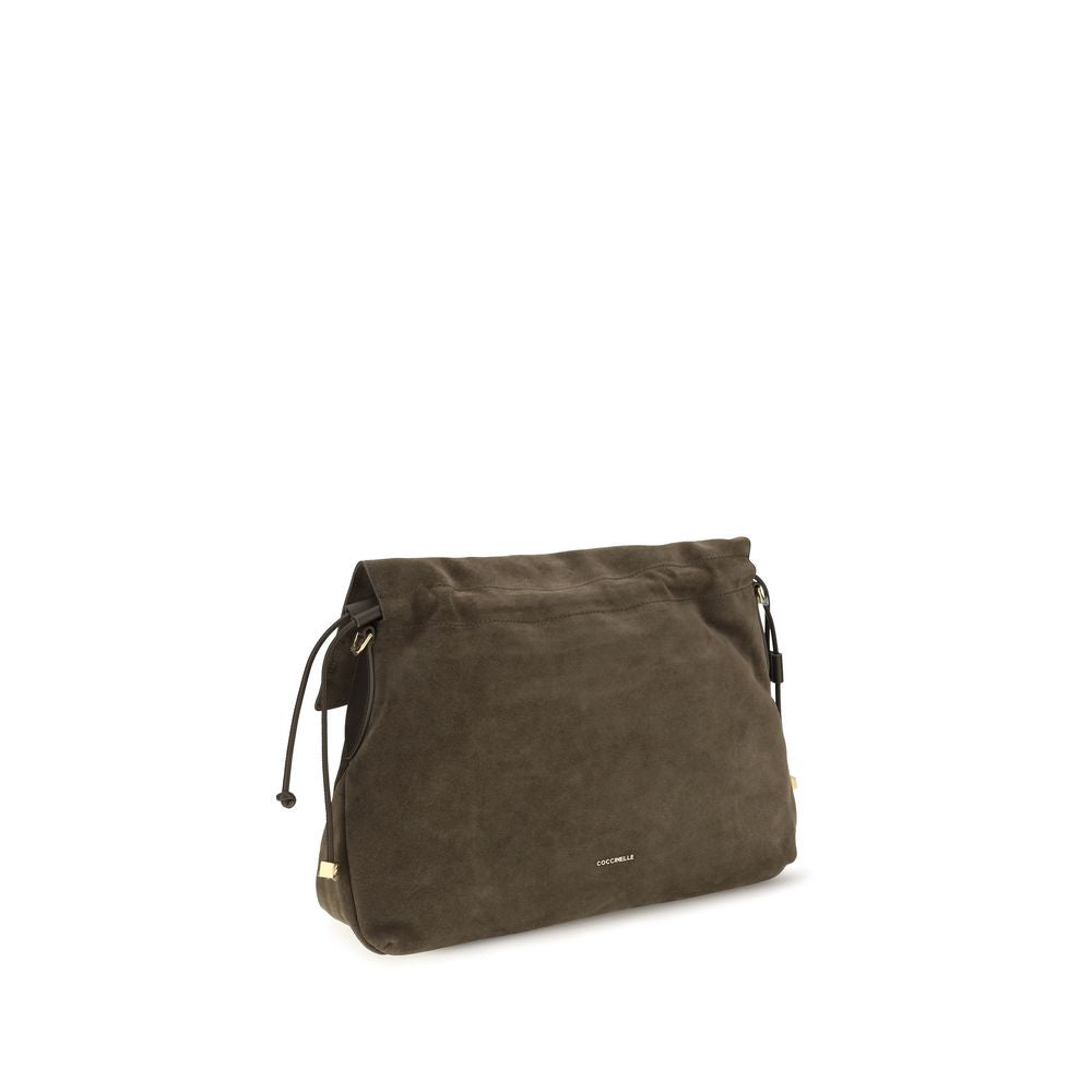 Coccinelle Brown Calf Leather Medium Lidia Shoulder Bag