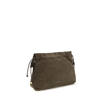 Coccinelle Brown Calf Leather Medium Lidia Shoulder Bag