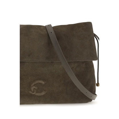 Coccinelle Brown Calf Leather Medium Lidia Shoulder Bag