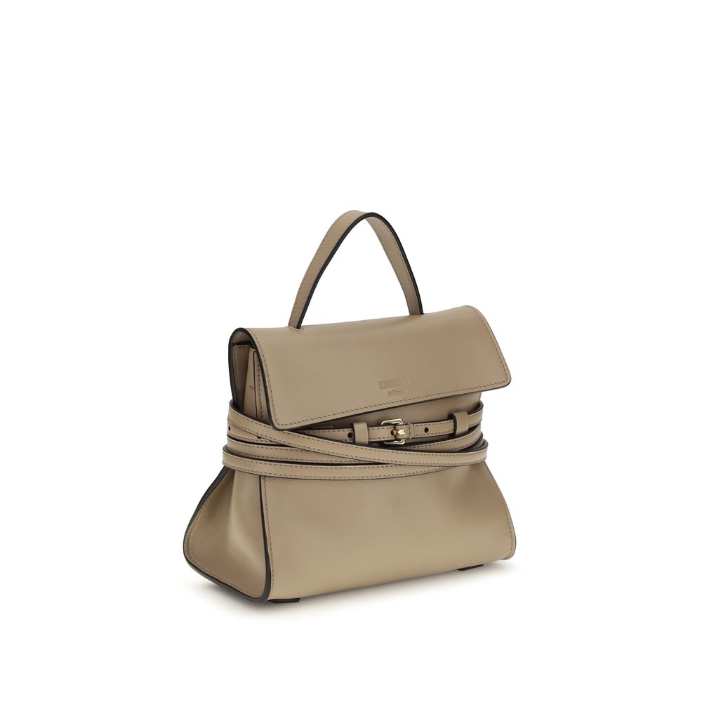 Moschino Beige Goatskin Tie Me Handbag