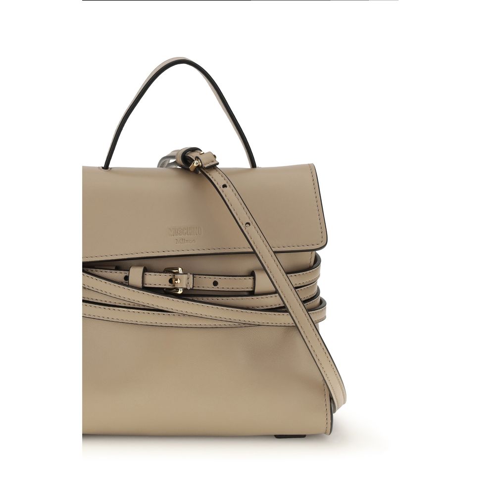 Moschino Beige Goatskin Tie Me Handbag