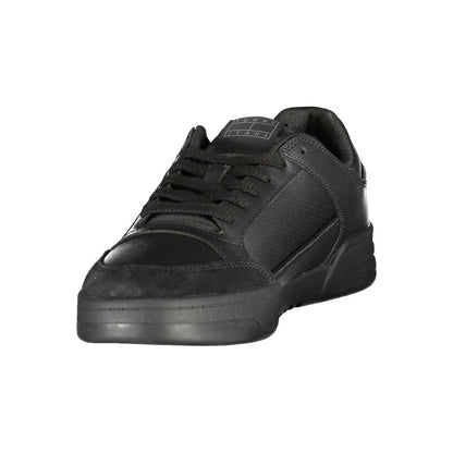 Tommy Hilfiger Black Polyurethane Men's Sneaker
