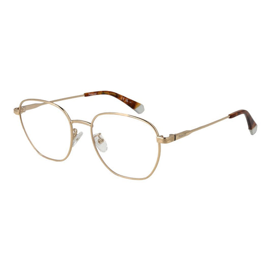 Polaroid Men’s Optical Glasses – Gold Full-Rim Frame, 53mm