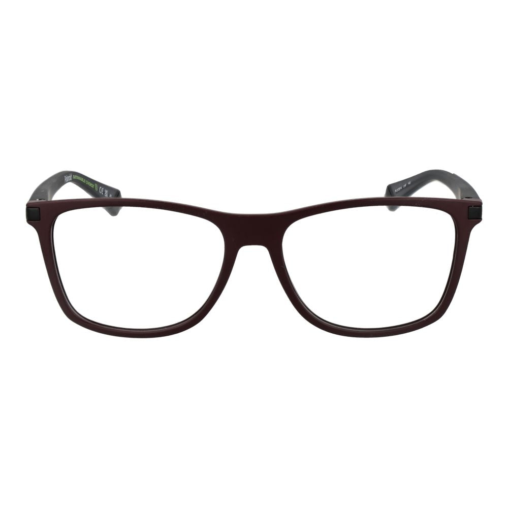 Polaroid Men’s Optical Glasses – Burgundy Full-Rim Frame