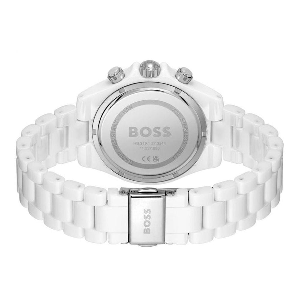 Hugo Boss Women's White Ceramic Dress Watch with Multifunction