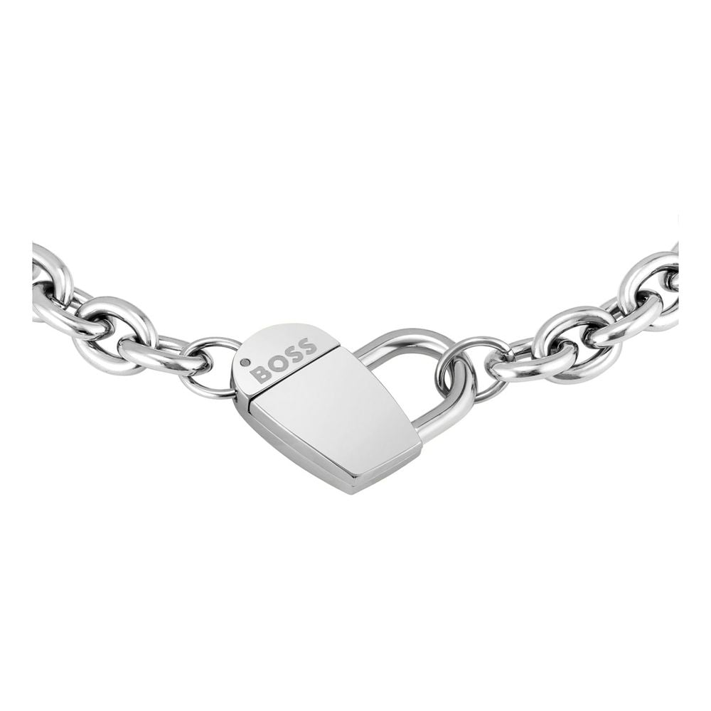 Hugo Boss Gray Stainless Steel Bracelet BOSS WOMEN 1580418 (19CM)