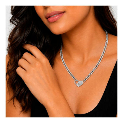 Hugo Boss Gray Stainless Steel Necklace BOSS WOMEN 1580416 46CM