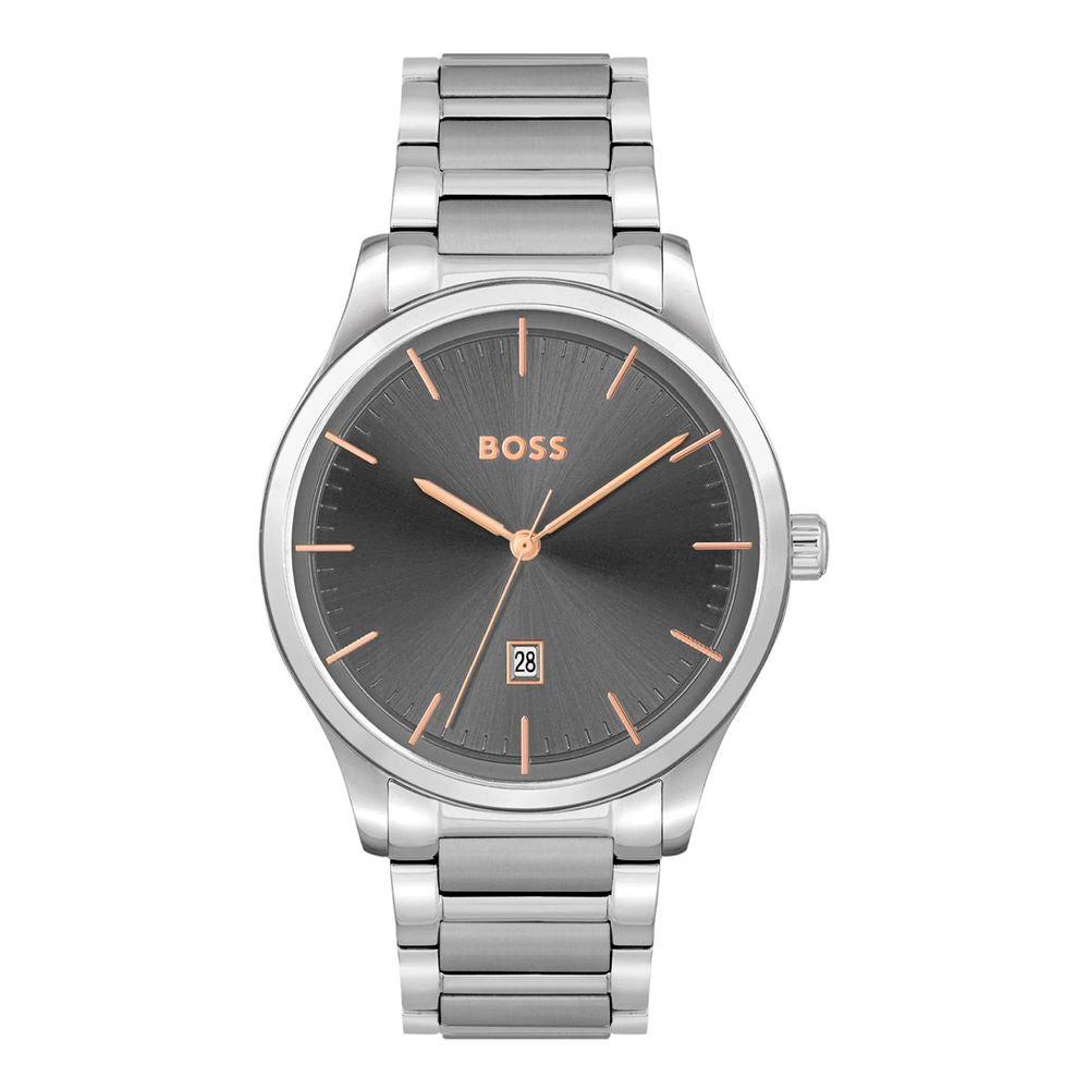 Hugo Boss Men's Gray Stainless Steel Dress Watch