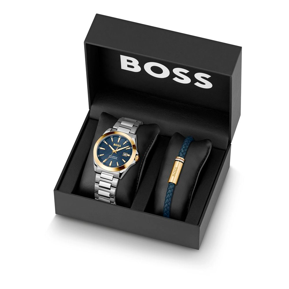 Hugo Boss Men's Gray Stainless Steel Dress Watch