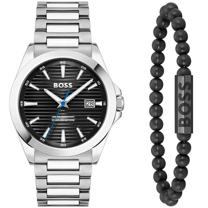 Hugo Boss Men's Gray Stainless Steel Dress Watch