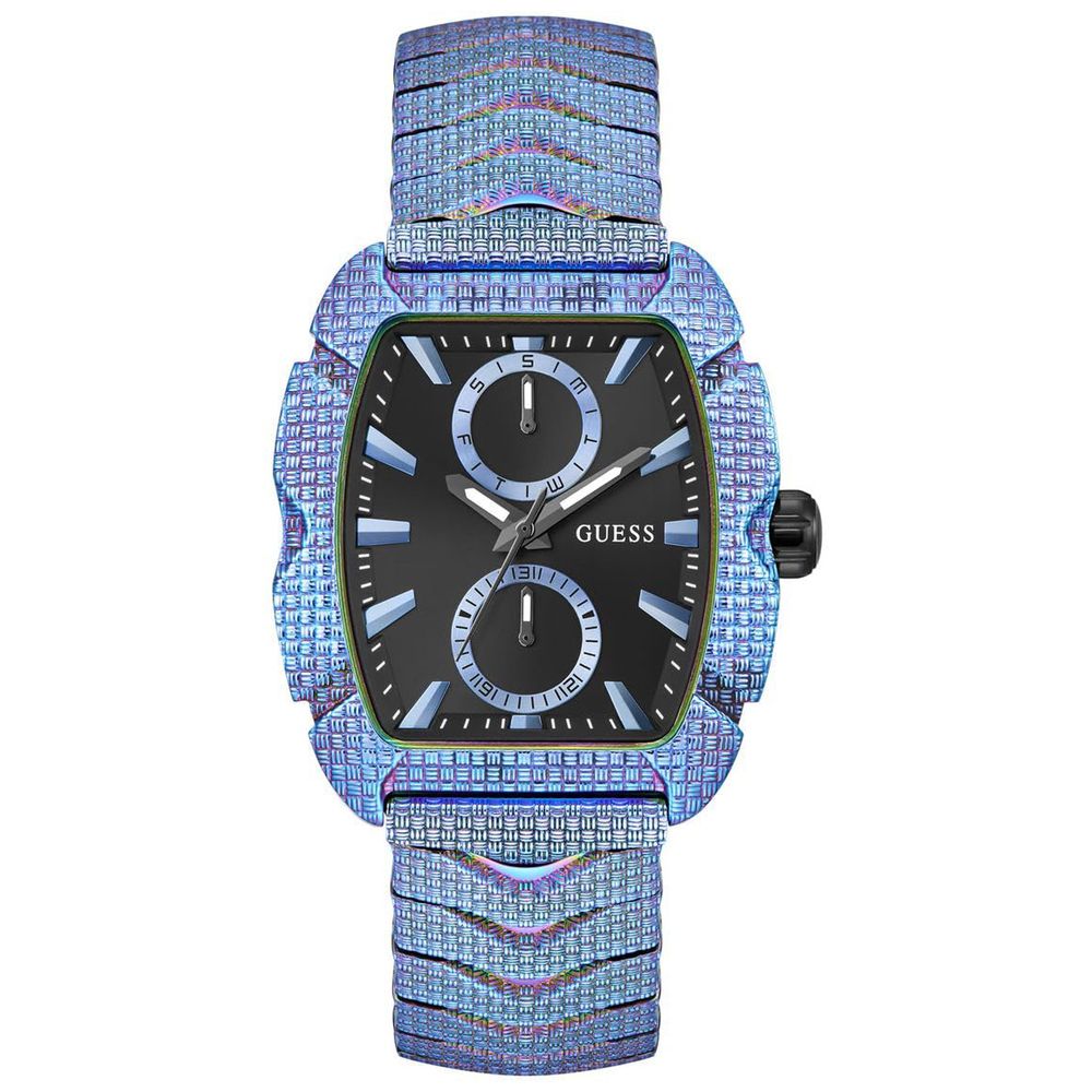 Guess Men’s Blue Stainless Steel Bracelet Watch with Multifunction