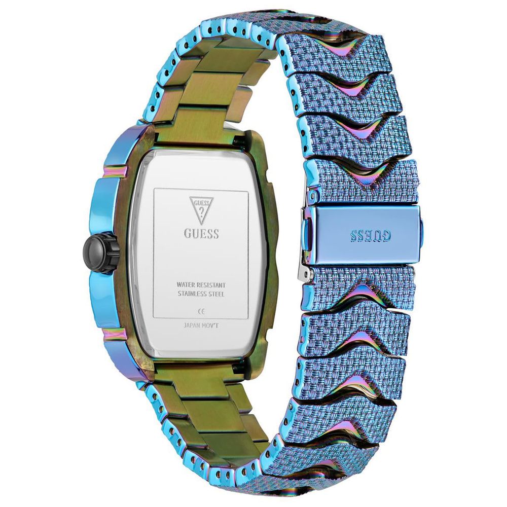 Guess Men’s Blue Stainless Steel Bracelet Watch with Multifunction