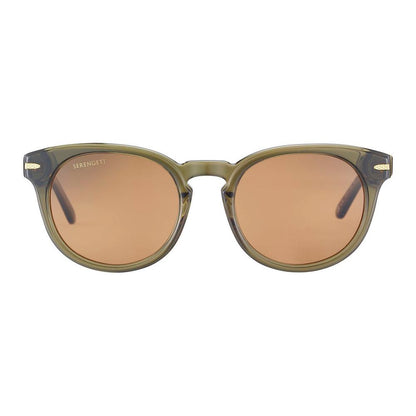 Serengeti Bicolor Resin Sunglasses - Green/Brown