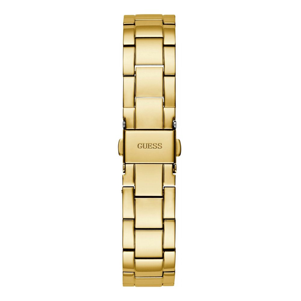 Guess Women's Gold Stainless Steel Dress Watch with Opaline Dial