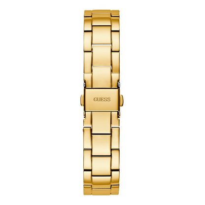 Guess Women's Gold Stainless Steel Dress Watch with Opaline Dial