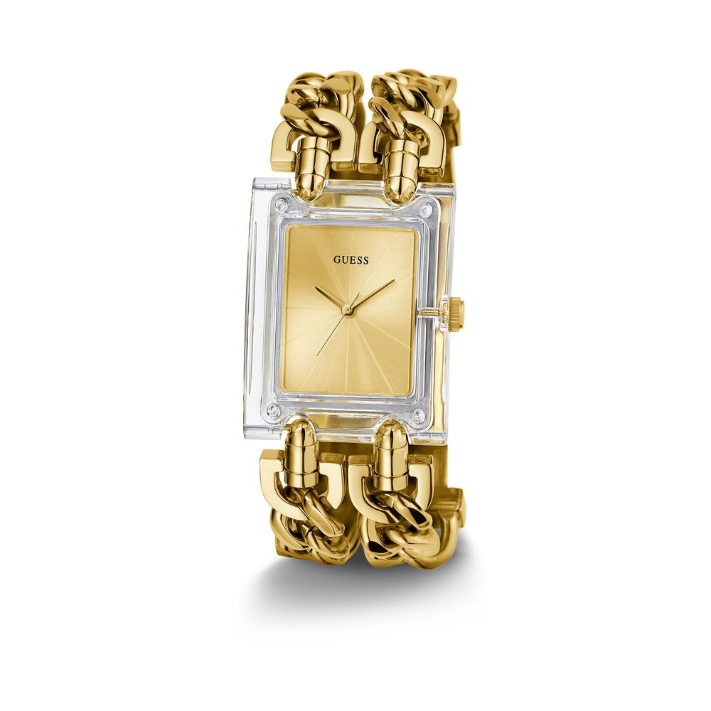 Guess Women's Gold Stainless Steel Bracelet Watch - Quartz