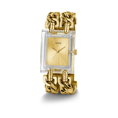 Guess Women's Gold Stainless Steel Bracelet Watch - Quartz