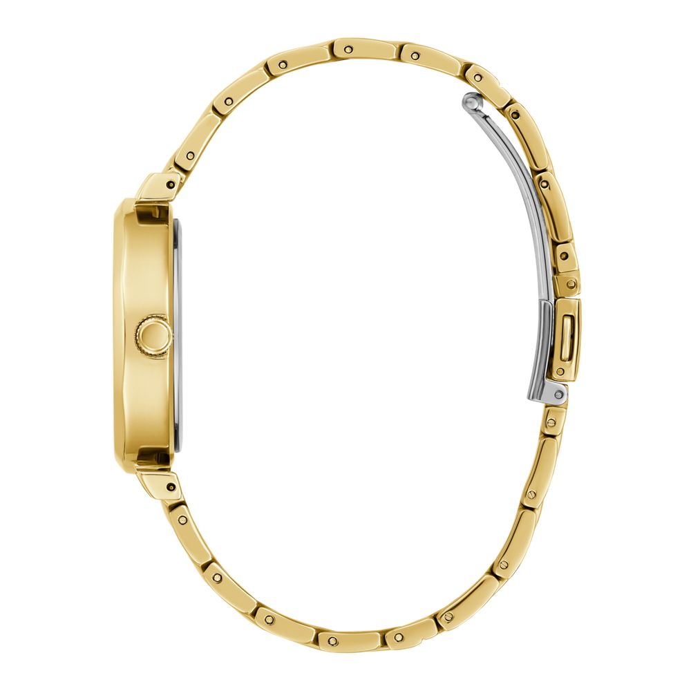 Guess Women's Stainless Steel Gold Dress Watch with Rumor Function
