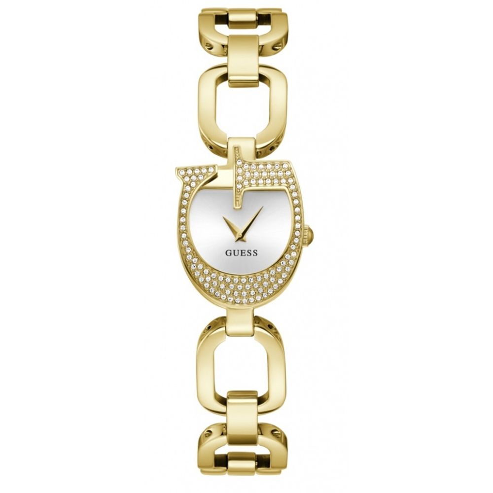 Guess Women’s Gold Stainless Steel Dress Watch with Quartz Movement