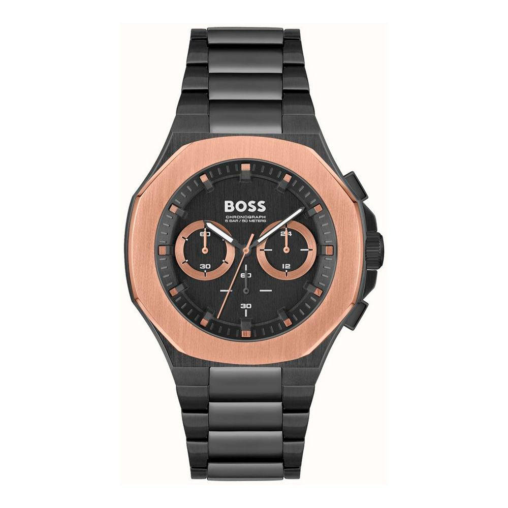 Hugo Boss Men’s Black Stainless Steel Chronograph Watch