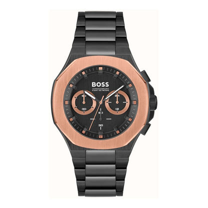 Hugo Boss Men’s Black Stainless Steel Chronograph Watch