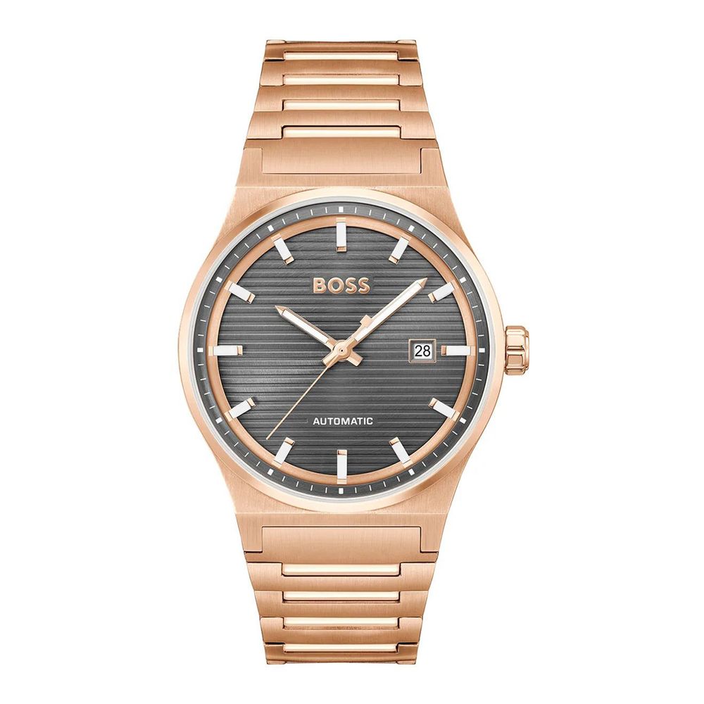 Hugo Boss Men's Pink Stainless Steel Dress Watch