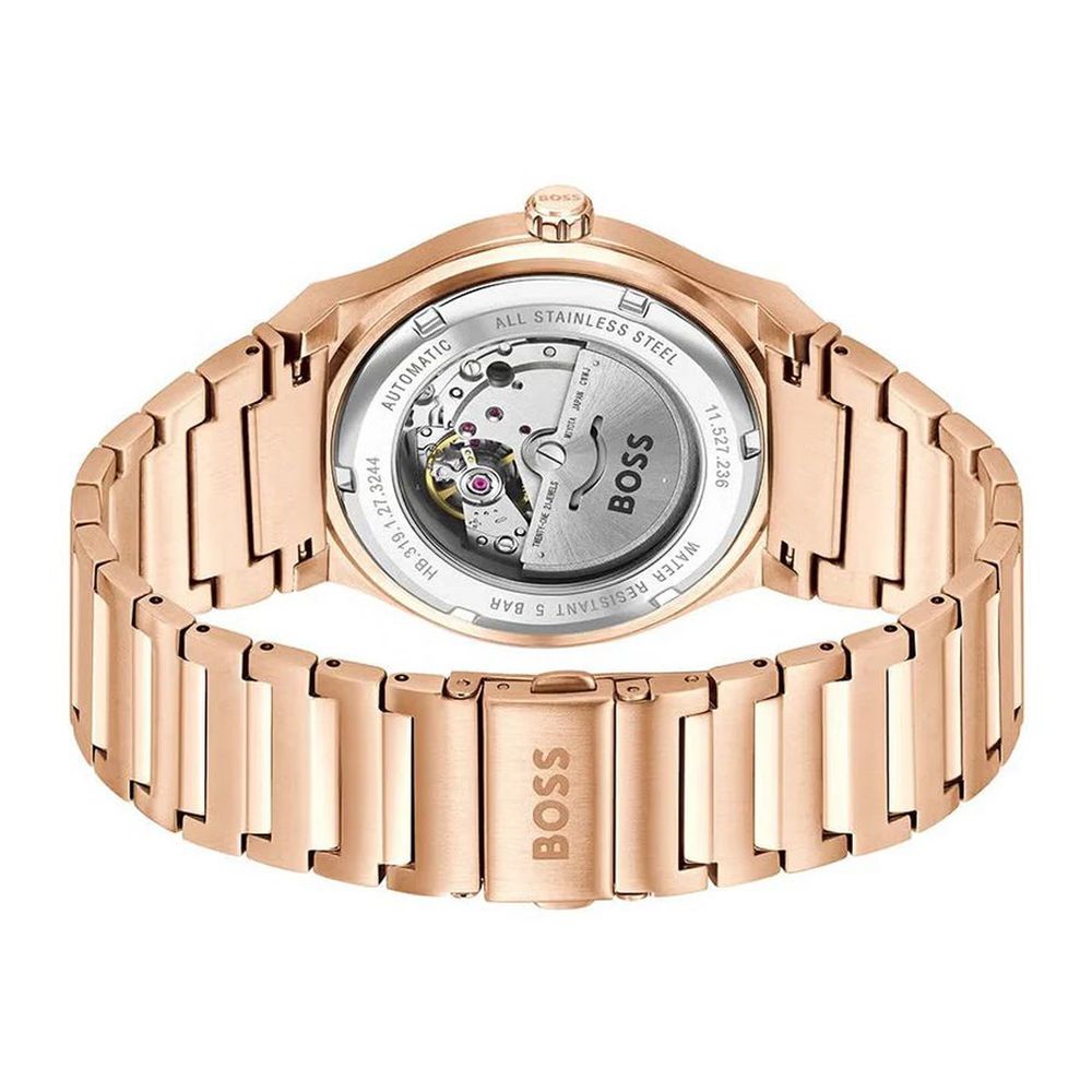 Hugo Boss Men's Pink Stainless Steel Dress Watch