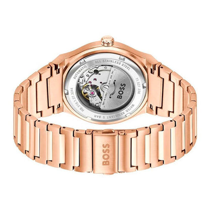 Hugo Boss Men's Pink Stainless Steel Dress Watch