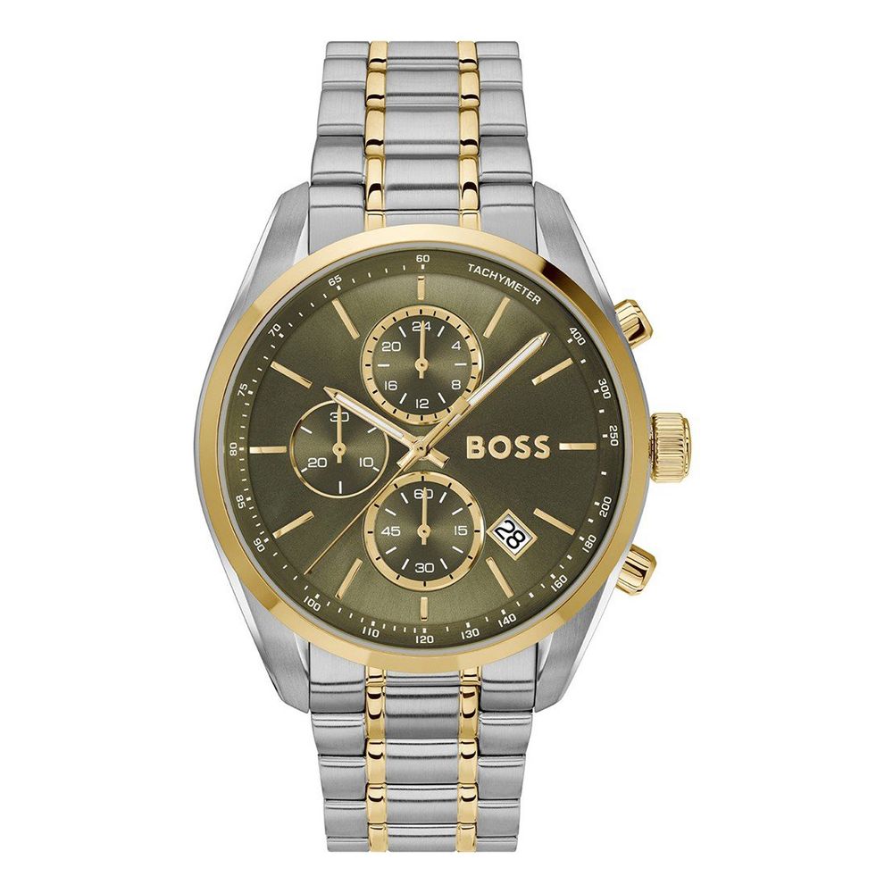 Hugo Boss Men's Stainless Steel Dress Watch, Grey, Chronograph
