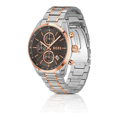 Hugo Boss Men's Gray Stainless Steel Chronograph Watch