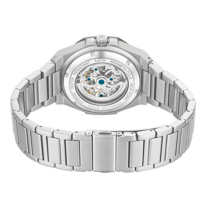 Kenneth Cole Men’s Automatic Dress Watch, Grey Stainless Steel