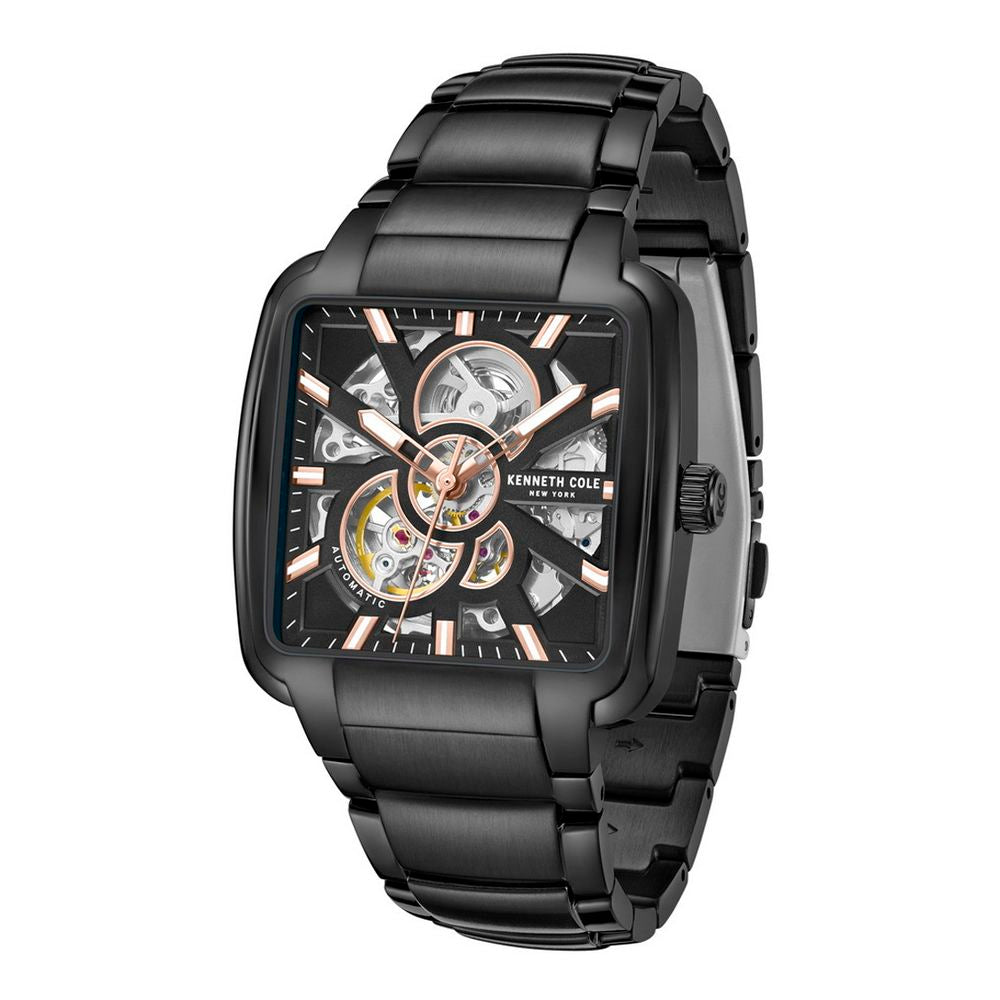 Kenneth Cole Men's Black Stainless Steel Automatic Watch