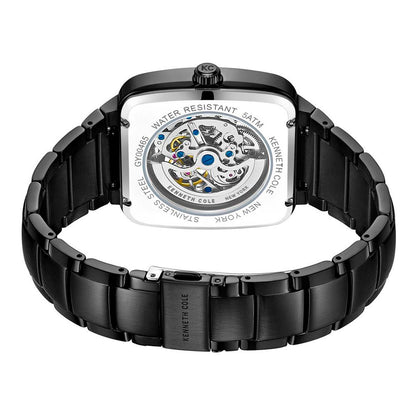 Kenneth Cole Men's Black Stainless Steel Automatic Watch