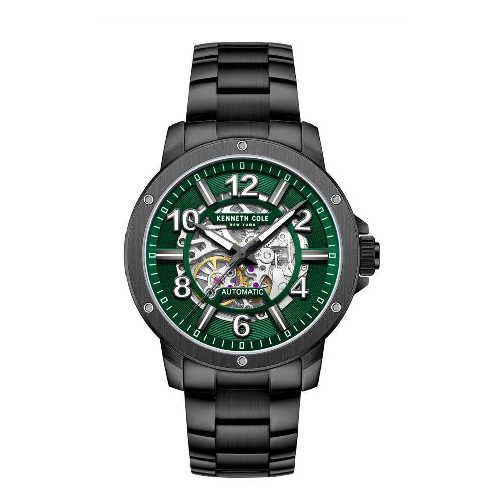 Kenneth Cole Men’s Automatic Dress Watch, Grey Stainless Steel