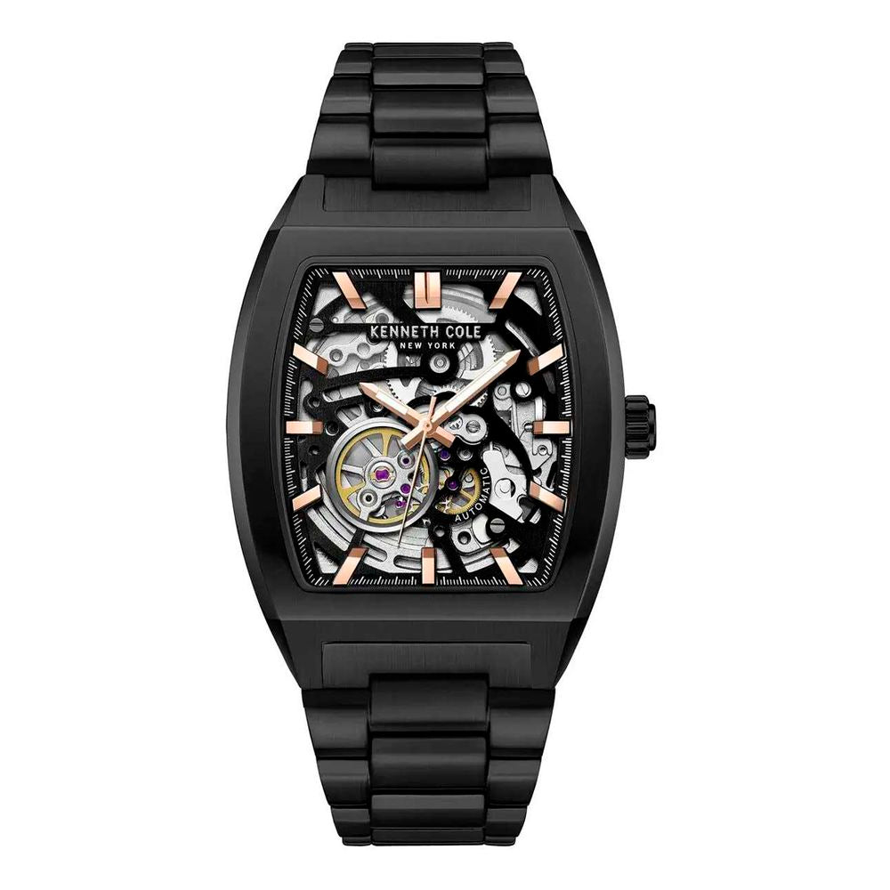 Kenneth Cole Men's Automatic Black Stainless Steel Dress Watch