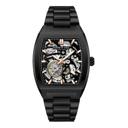 Kenneth Cole Men's Automatic Black Stainless Steel Dress Watch