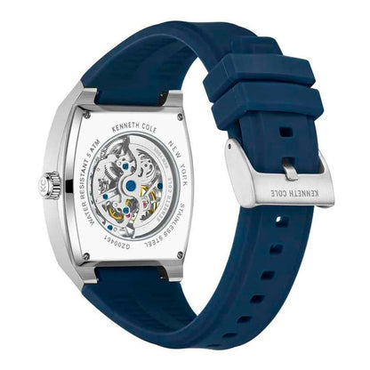 Kenneth Cole Men's Automatic Blue Silicone Bracelet Watch