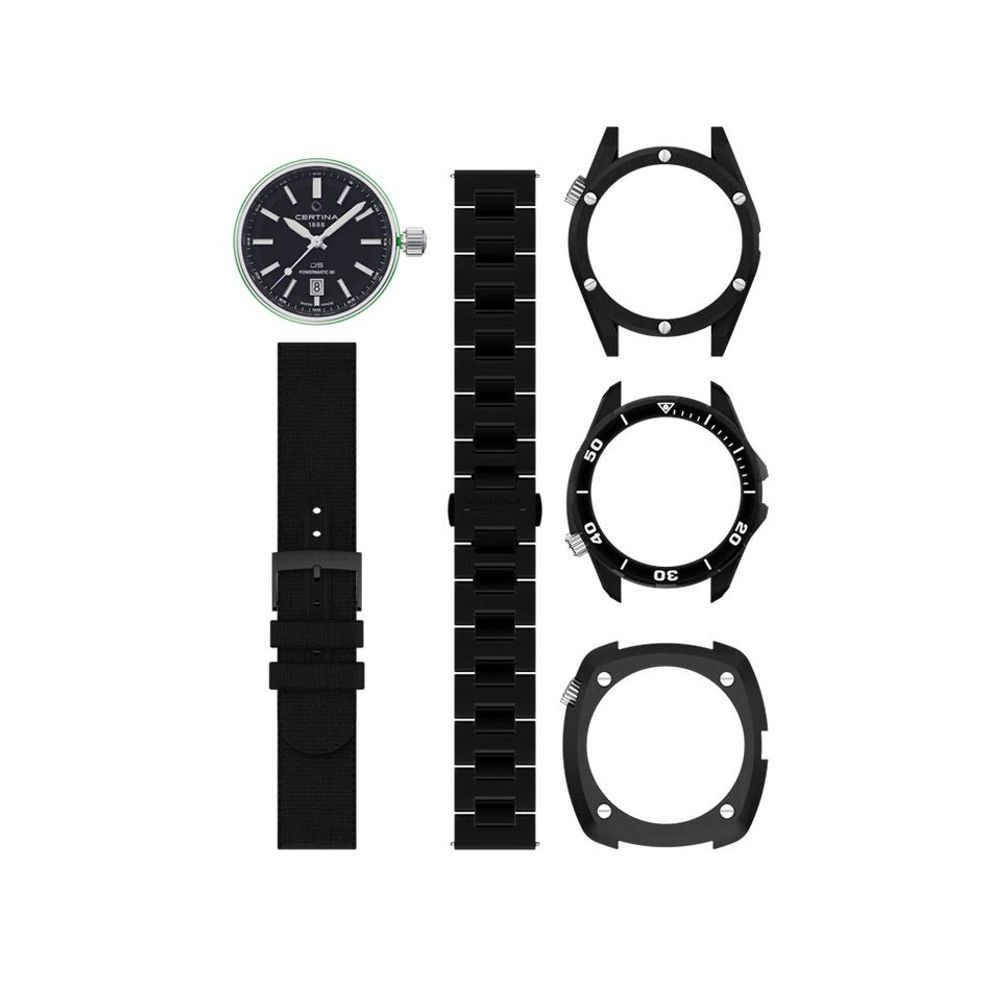 Certina Men’s Automatic Black Stainless Steel Dress Watch