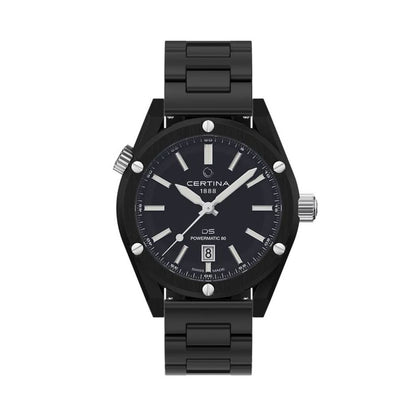 Certina Men’s Automatic Black Stainless Steel Dress Watch