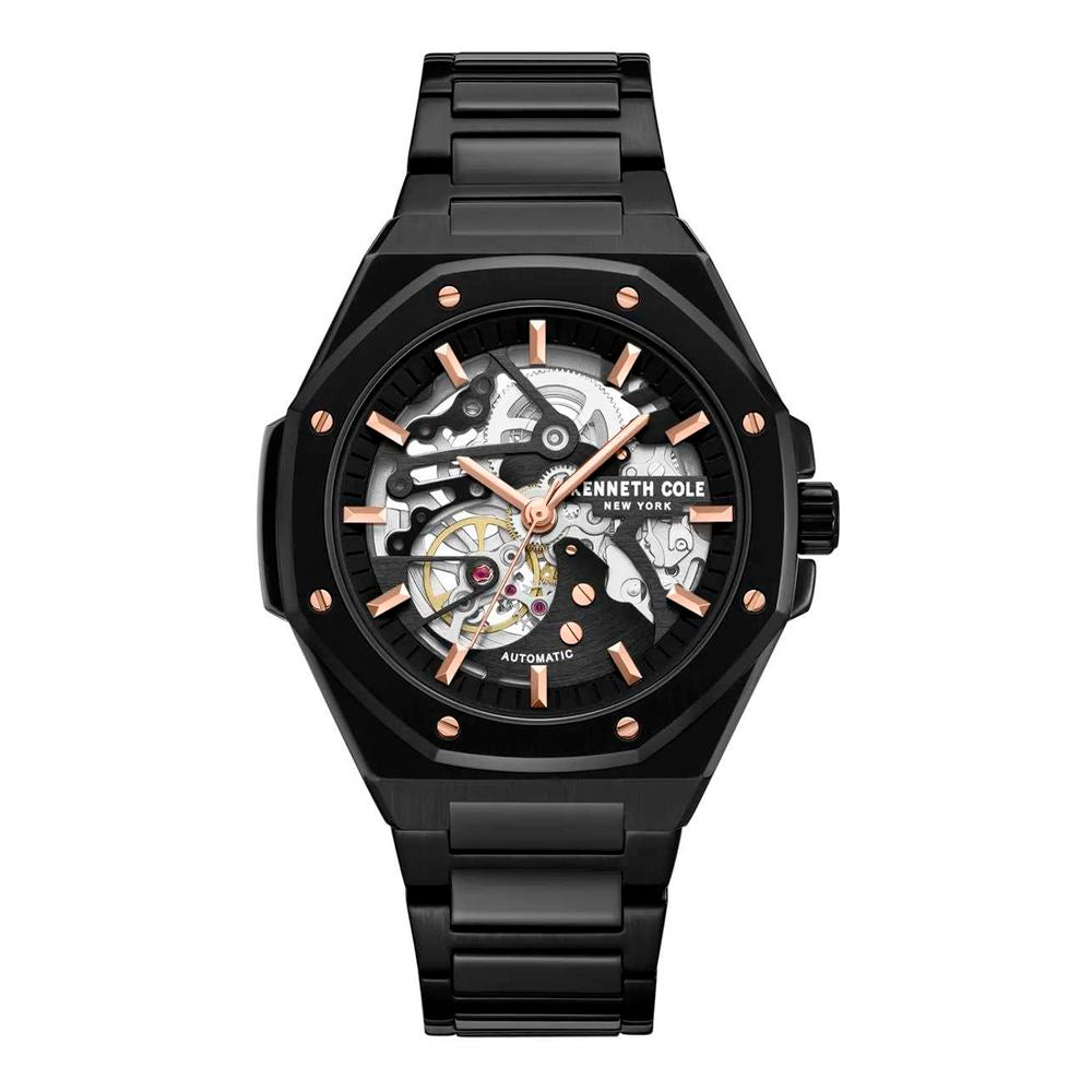 Kenneth Cole Men's Automatic Black Stainless Steel Dress Watch