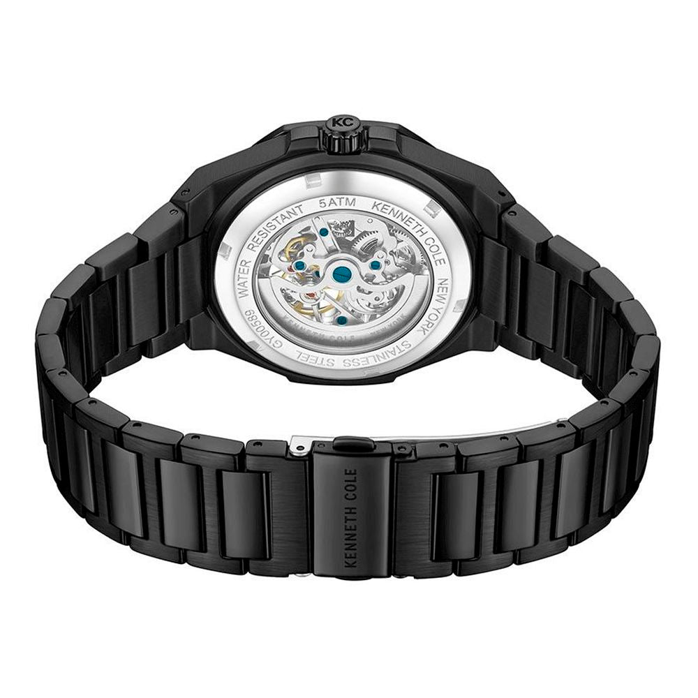 Kenneth Cole Men's Automatic Black Stainless Steel Dress Watch
