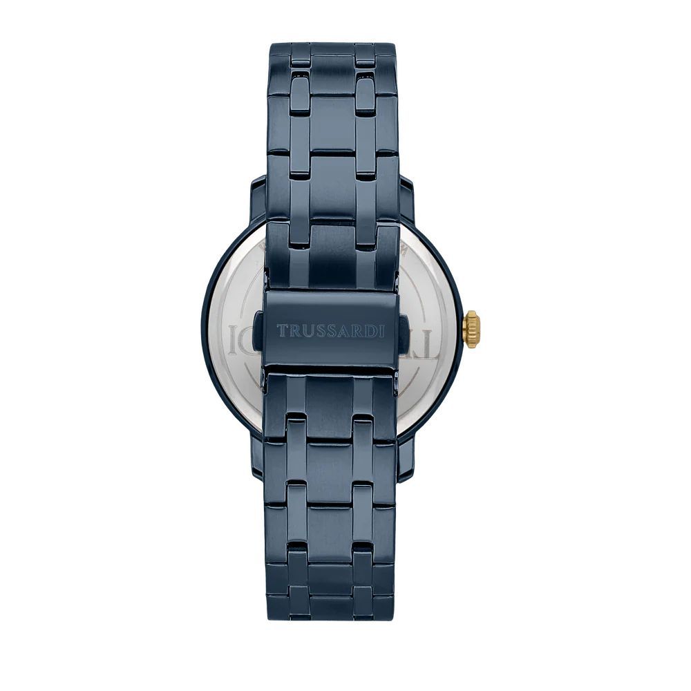Trussardi Men's Blue Stainless Steel Dress Watch