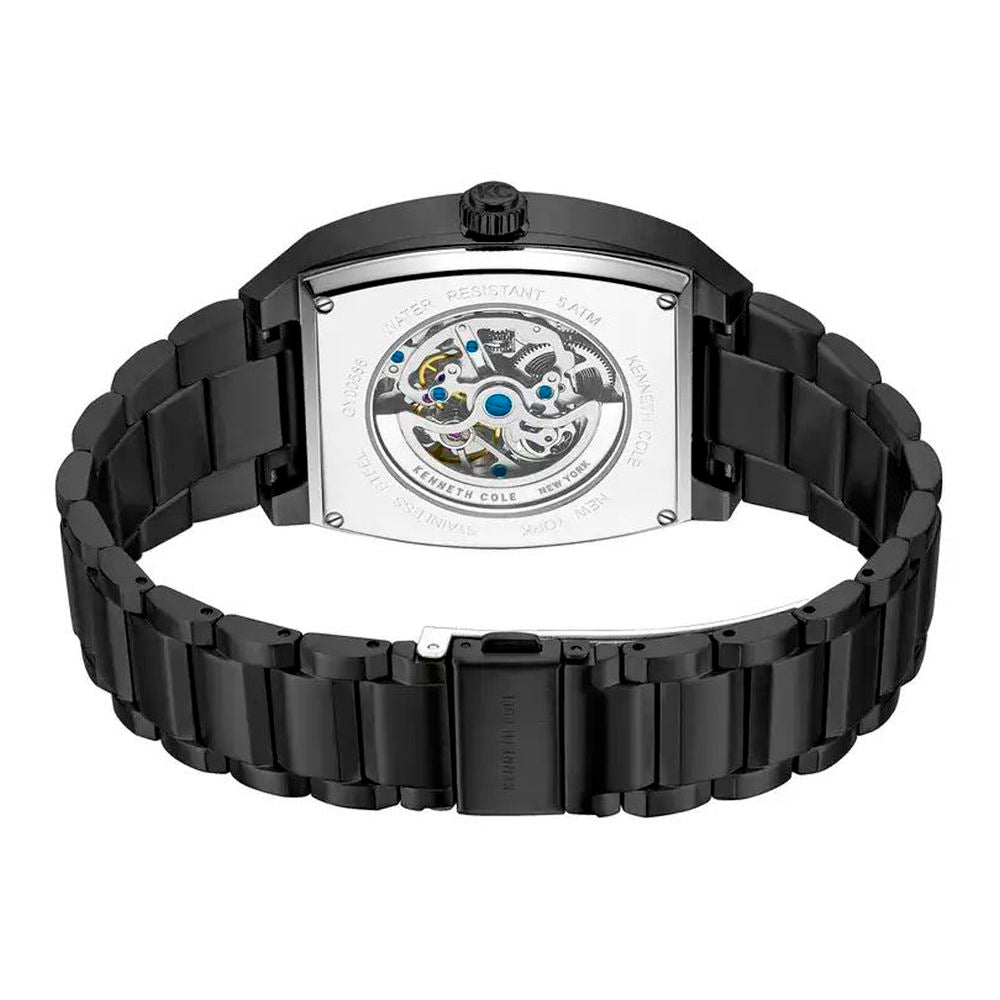 Kenneth Cole Men's Black Stainless Steel Dress Watch