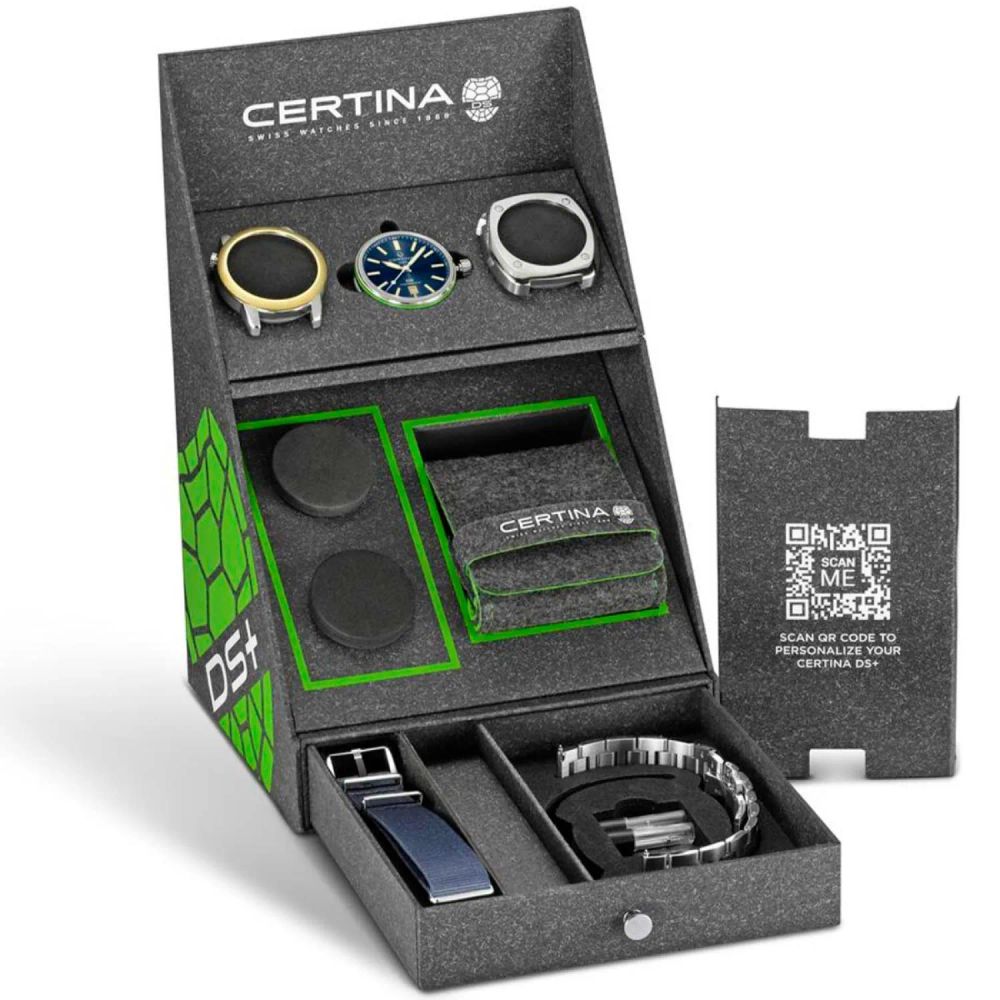 Certina Men's Automatic Gray Stainless Steel Bracelet Watch