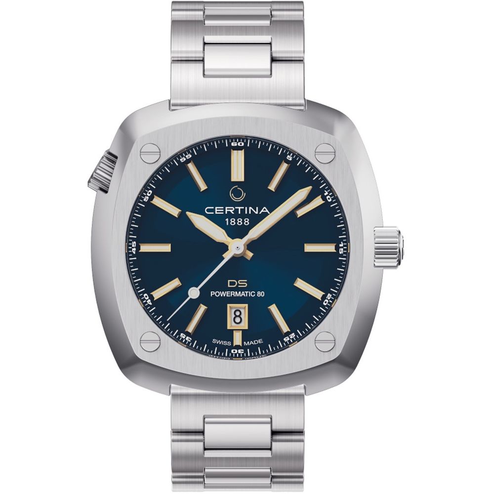 Certina Men's Automatic Gray Stainless Steel Bracelet Watch