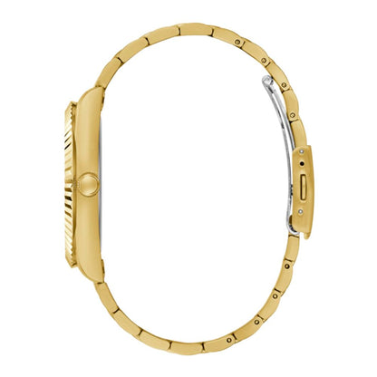 Guess Men's Gold Stainless Steel Dress Watch with Quartz Movement