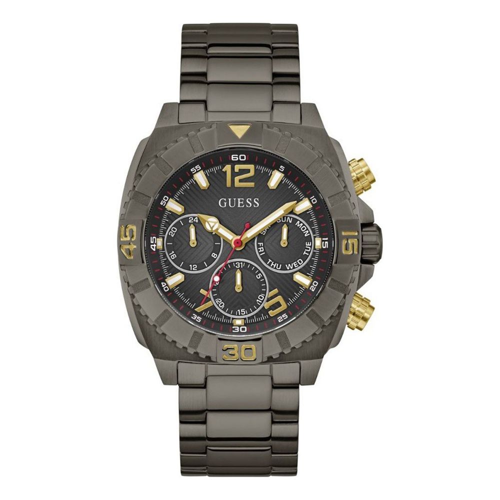 Guess Men's Gray Stainless Steel Dress Watch with Multifunction