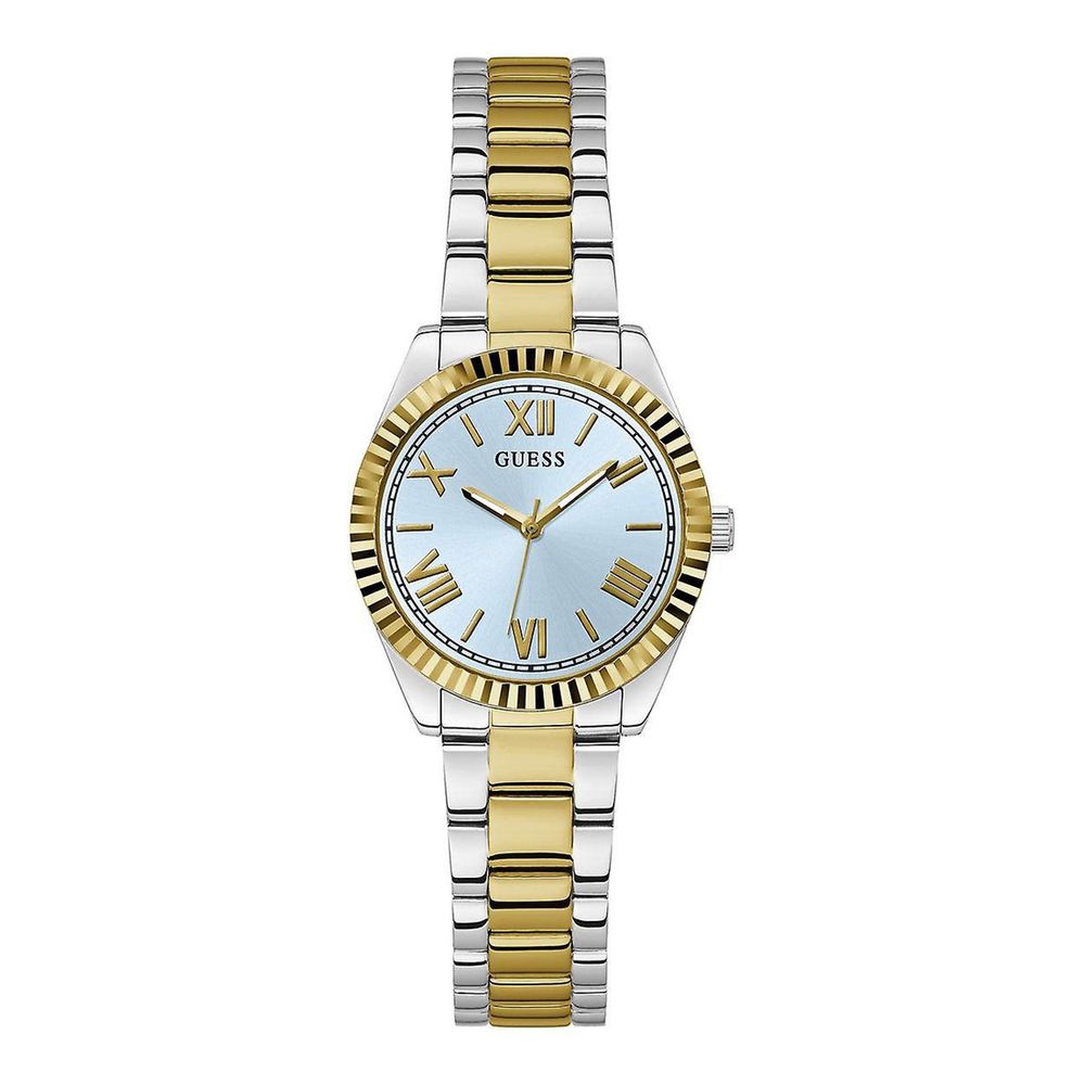 Guess Women’s Gold Stainless Steel Dress Watch with Mini Moon