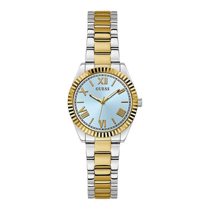 Guess Women’s Gold Stainless Steel Dress Watch with Mini Moon